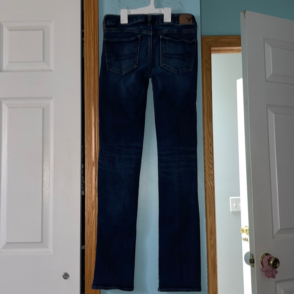American Eagle Dark Wash Size 6 Extra Long